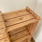 80's pine bookshelf