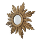 Miroir soleil doré