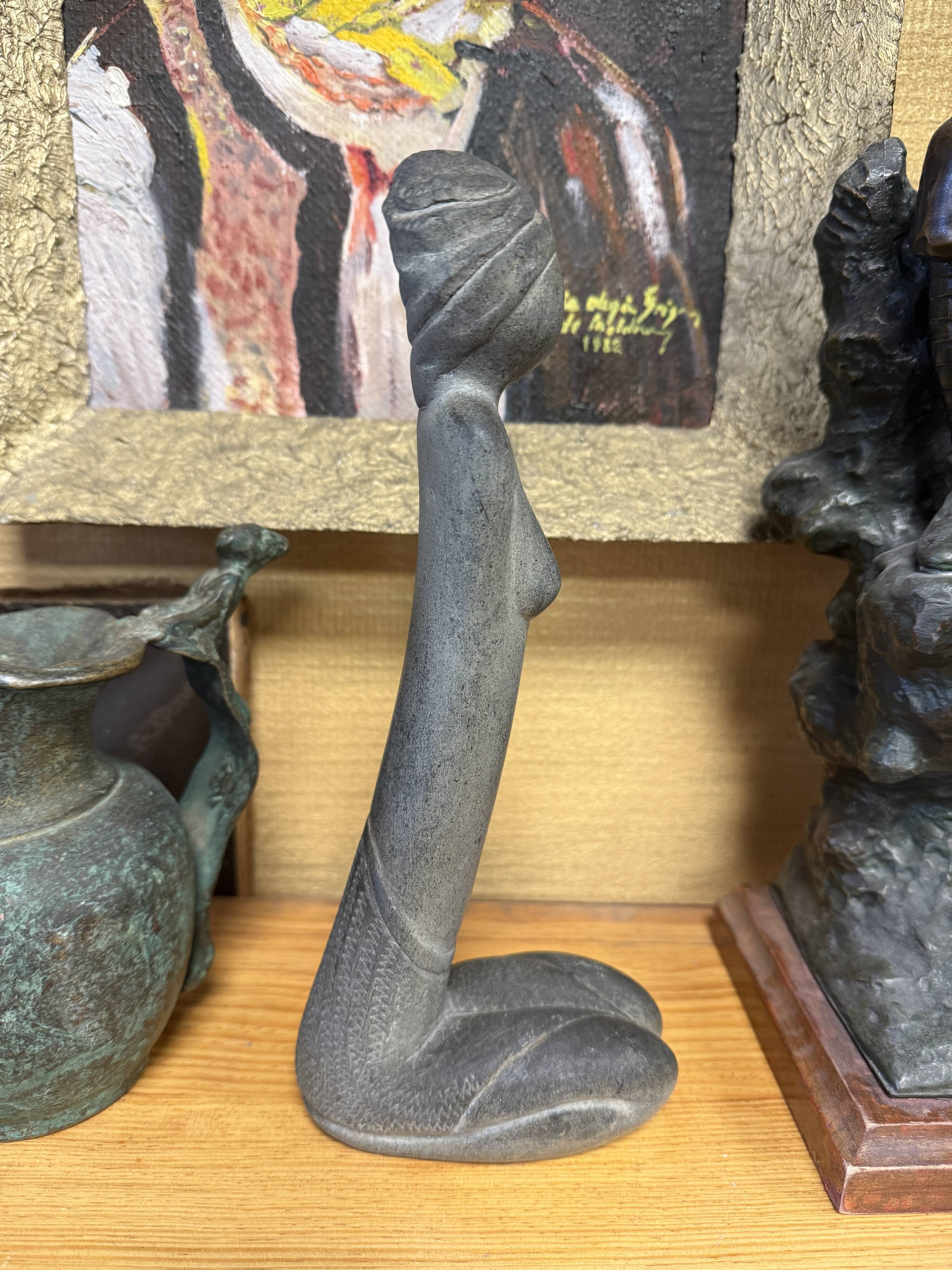 Natural stone sculpture "Female Silhouette"