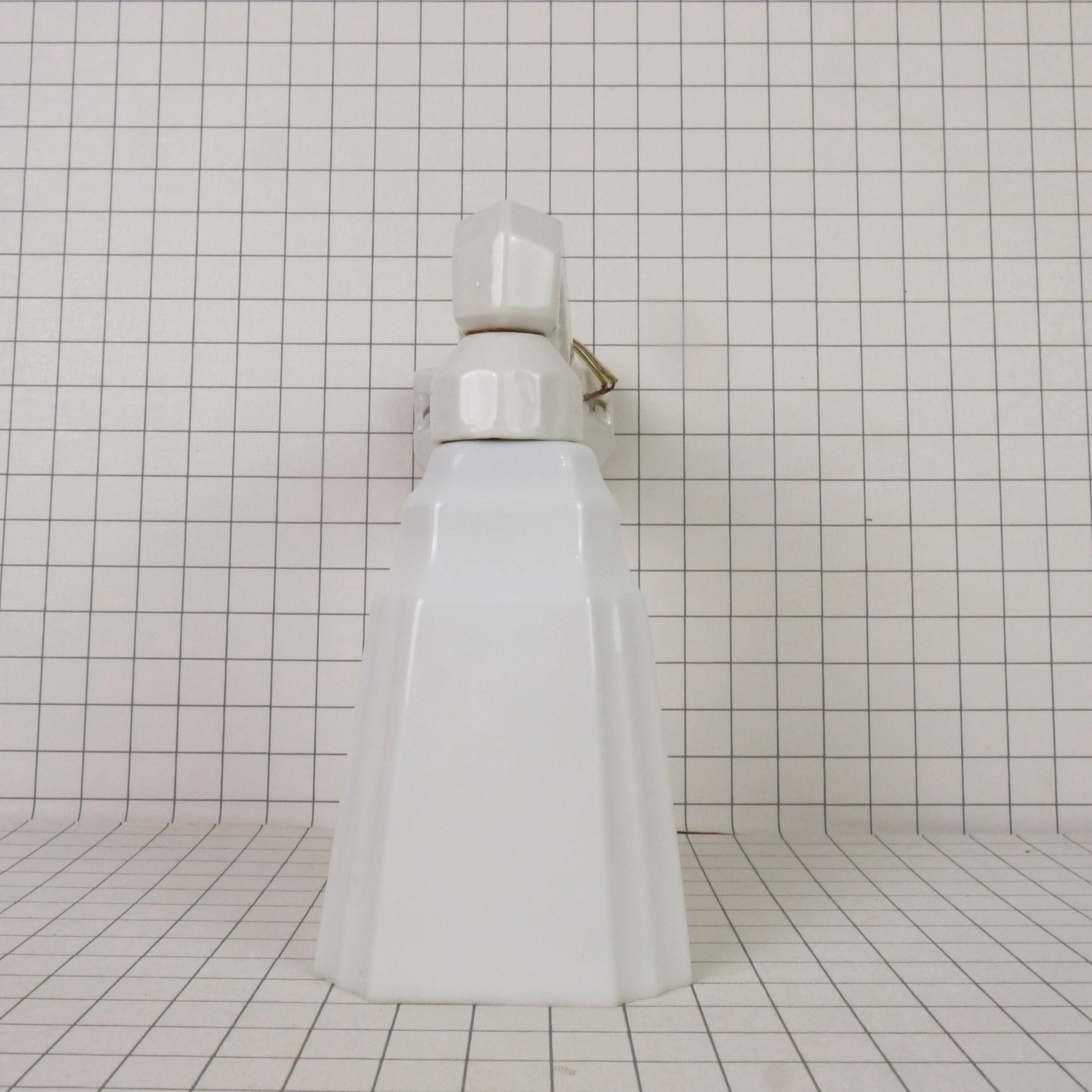 Art Deco porcelain & opaline sconce