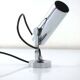 Vintage stainless steel wall light, 1960s