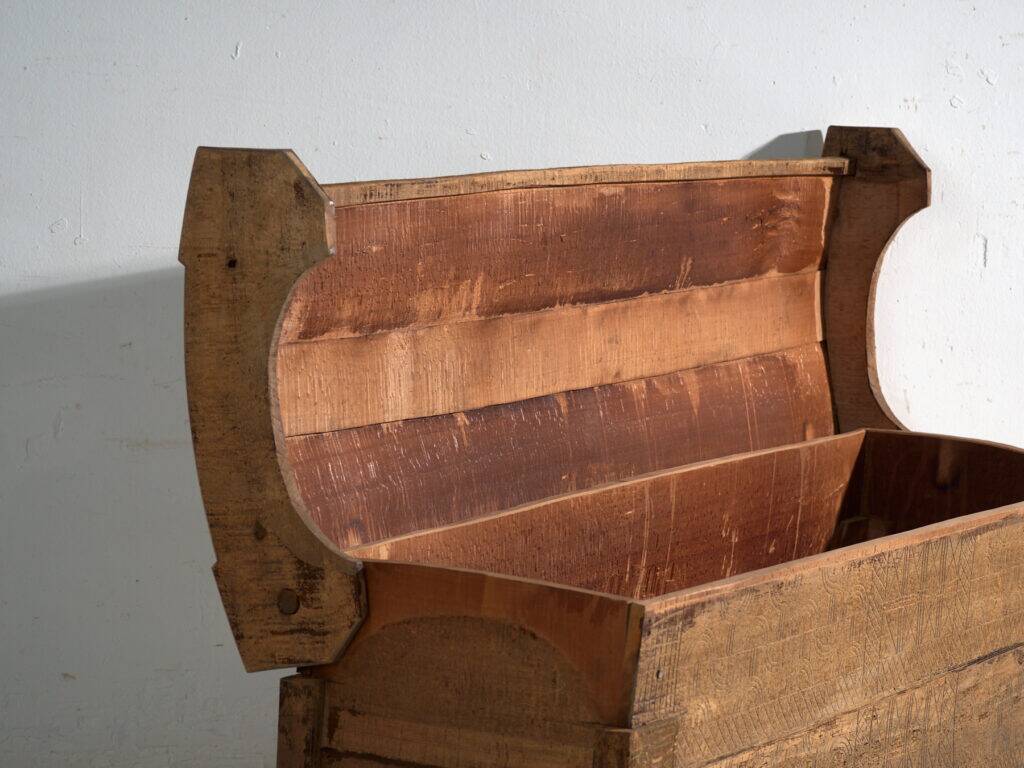 Ancient primitive wooden chest – Transylvania, around 1850