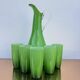 Service of orangeade glass Murano 1960s