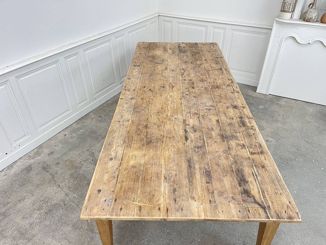 1940s oak and fir farmhouse table