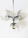 Chandelier ceiling light chrome steel 1970 vintage space age 70s seventies