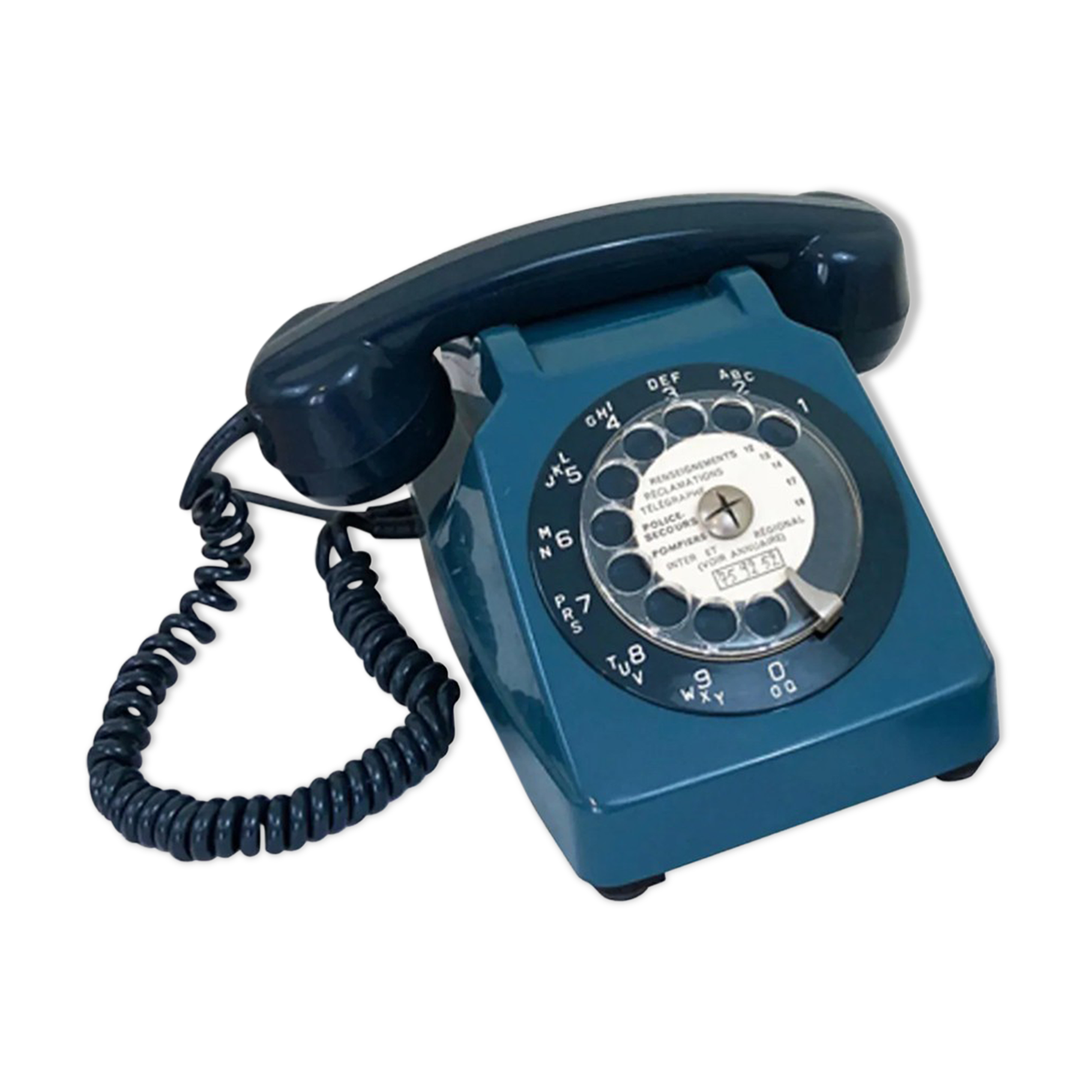 Blue vintage phone