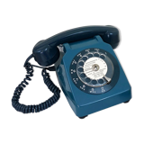 Blue vintage phone