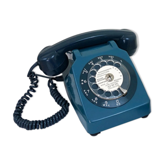 Blue vintage phone