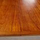 Restored teak dining table by henry rosengren hansen for brande møbelindustri mk9477