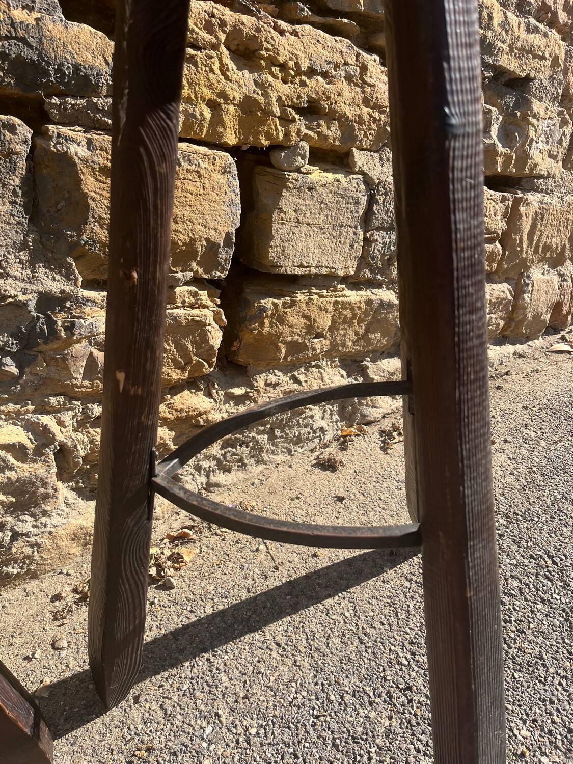 2 Brutalist "Marbella" bar stools, Confonorm Spain, 1960s