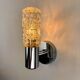 Pair of Targetti Sankey sconces, Murano faceted glass, Italy, 1970