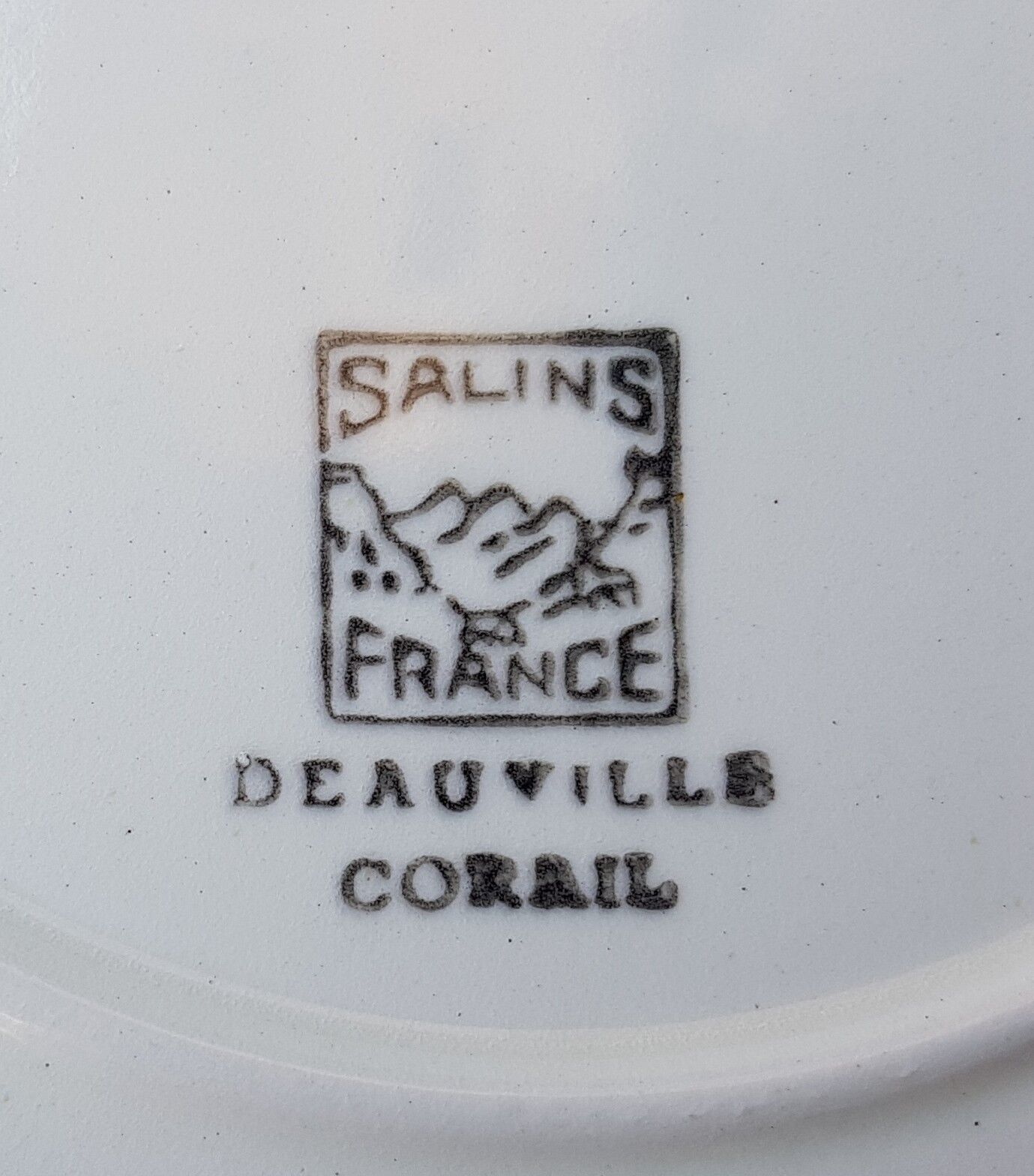 4 shallow sail coral plates salins Deauville