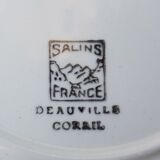 4 shallow sail coral plates salins Deauville