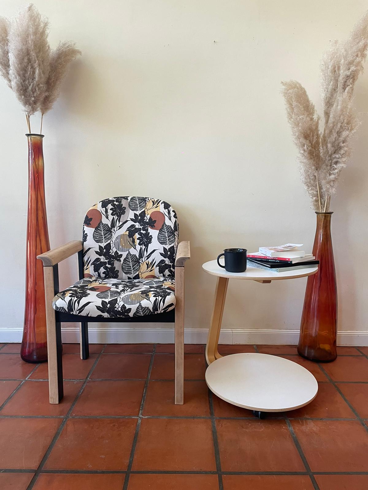 Autumn Printed Wood Armchair