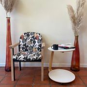 Autumn Printed Wood Armchair