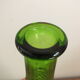 Empoli Italian glass bottle vase without cap, with diamond points