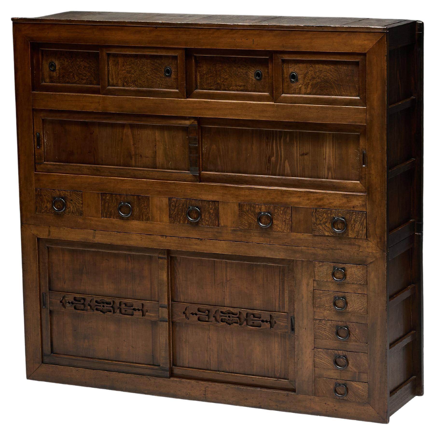 Cabinet japonais Mizuya Tansu, Japon, XIXe siècle