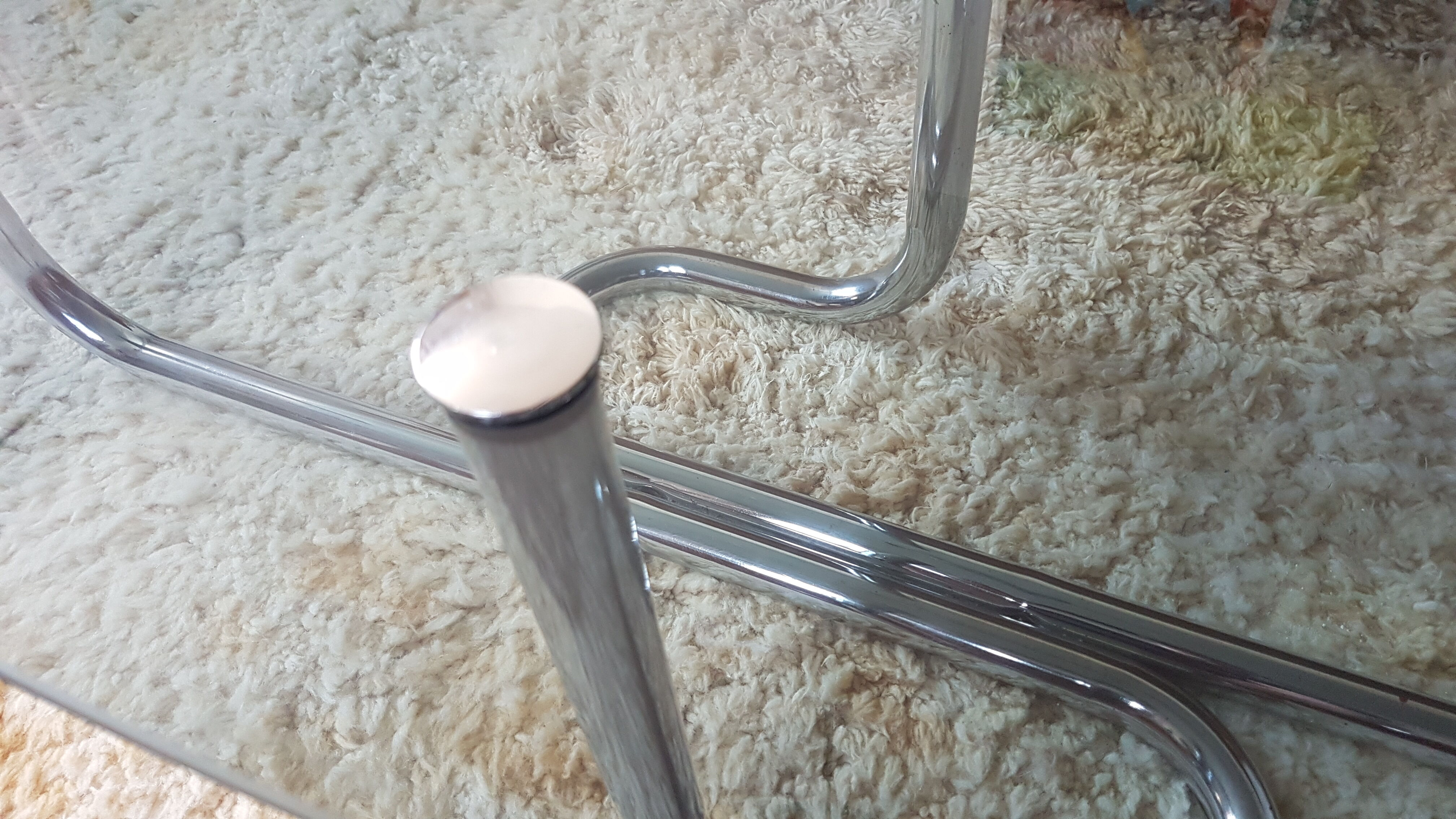 Table basse design années 70 vintage