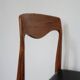 Lot de 8 chaises scandinaves palissandre skaï