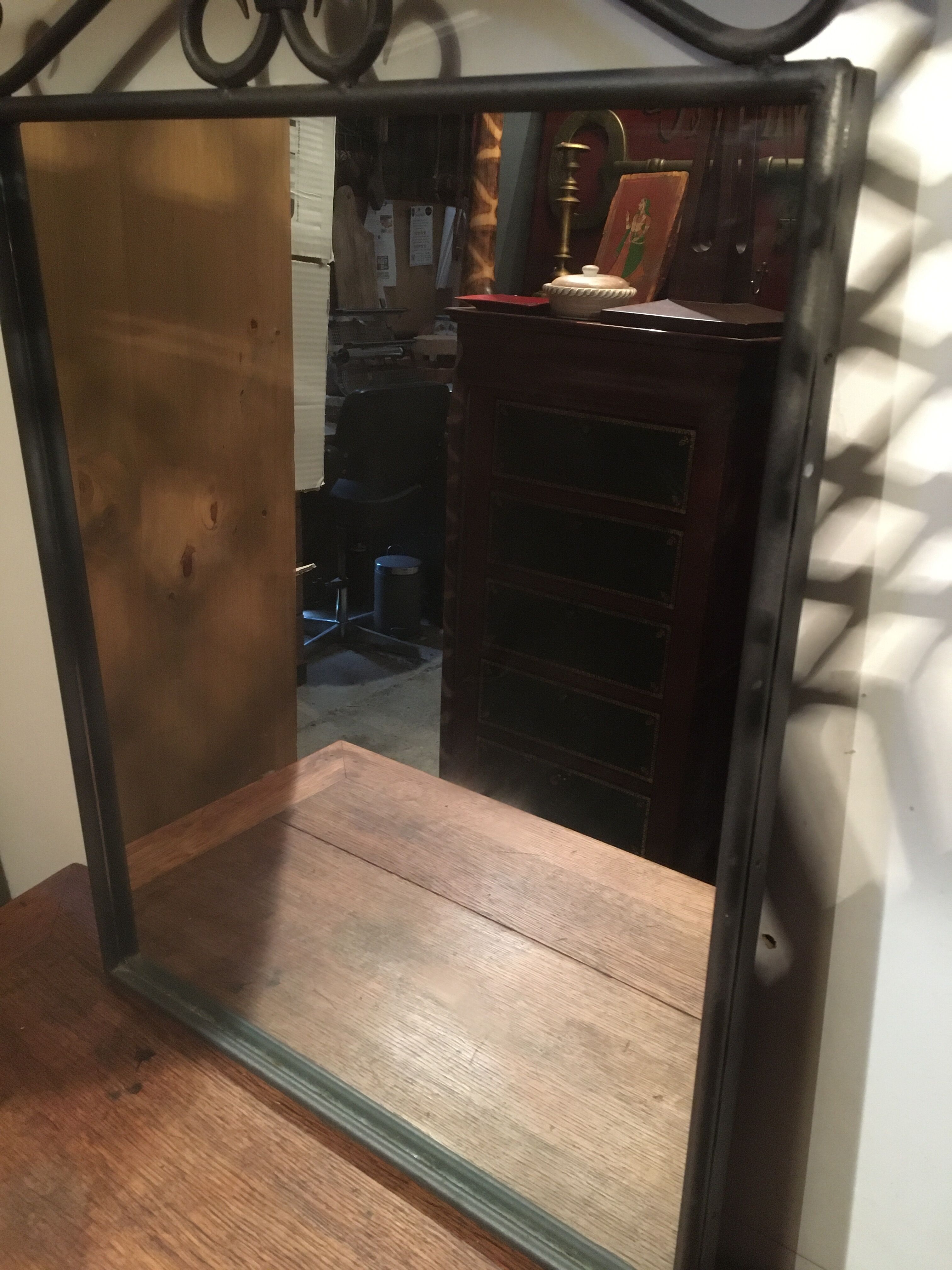 Wrought iron mirror 71x50cm