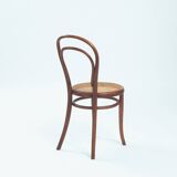 chaises de bistrot anciennes Thonet n° 14 118 en bois courbé et sangles, 1880, lot de 3