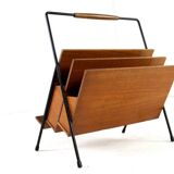 Magazine rack wood + metal
