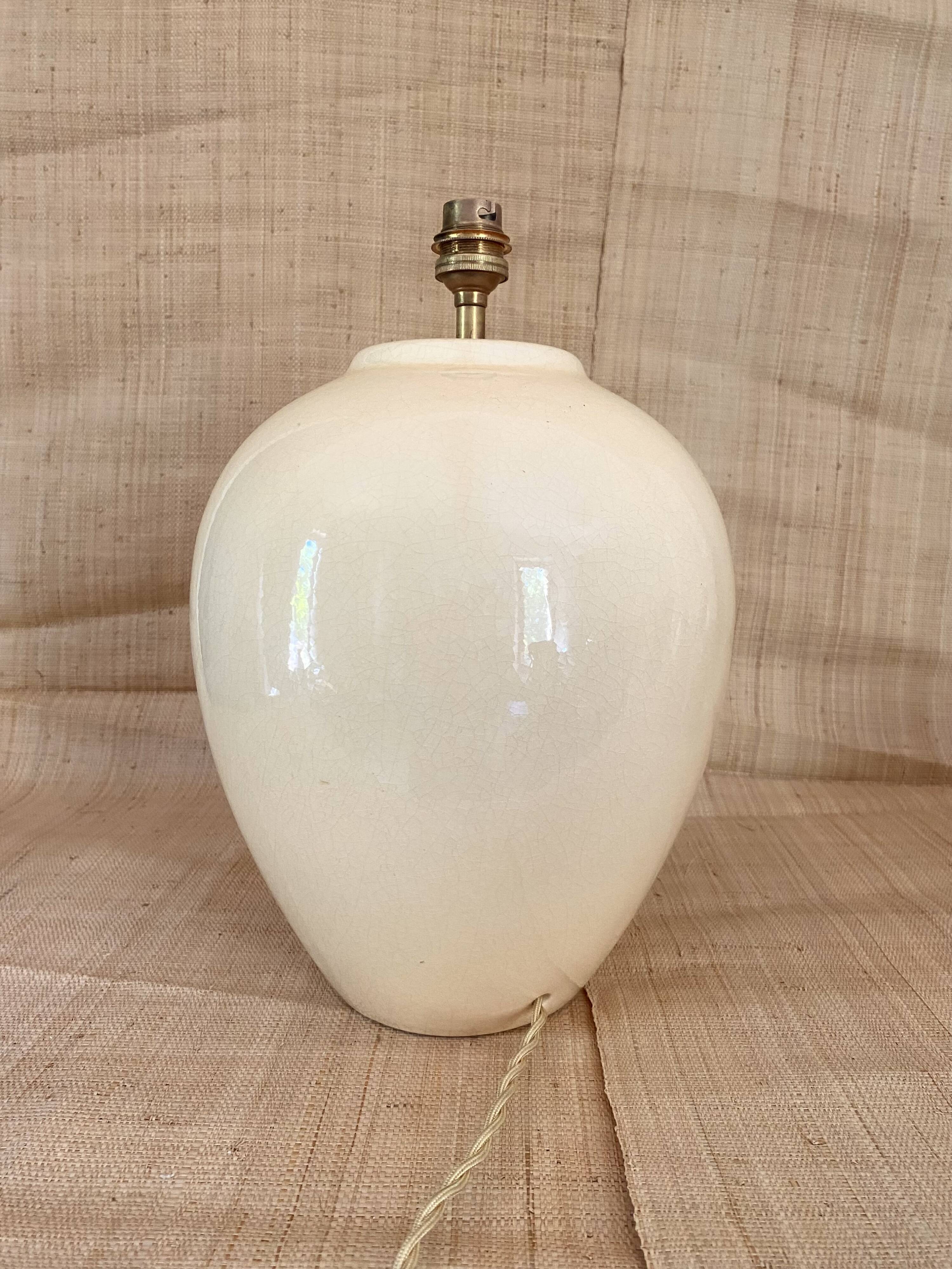 Ceramic lamp base, 2M fabric cable