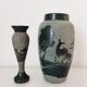 Ensemble de deux vases en pierre taillé