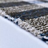 190x290 cm medium kilim rug, cream beige black mustard kilim rug