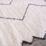 Beni Ouarain White Diamond Rug - 348 x 249 cm