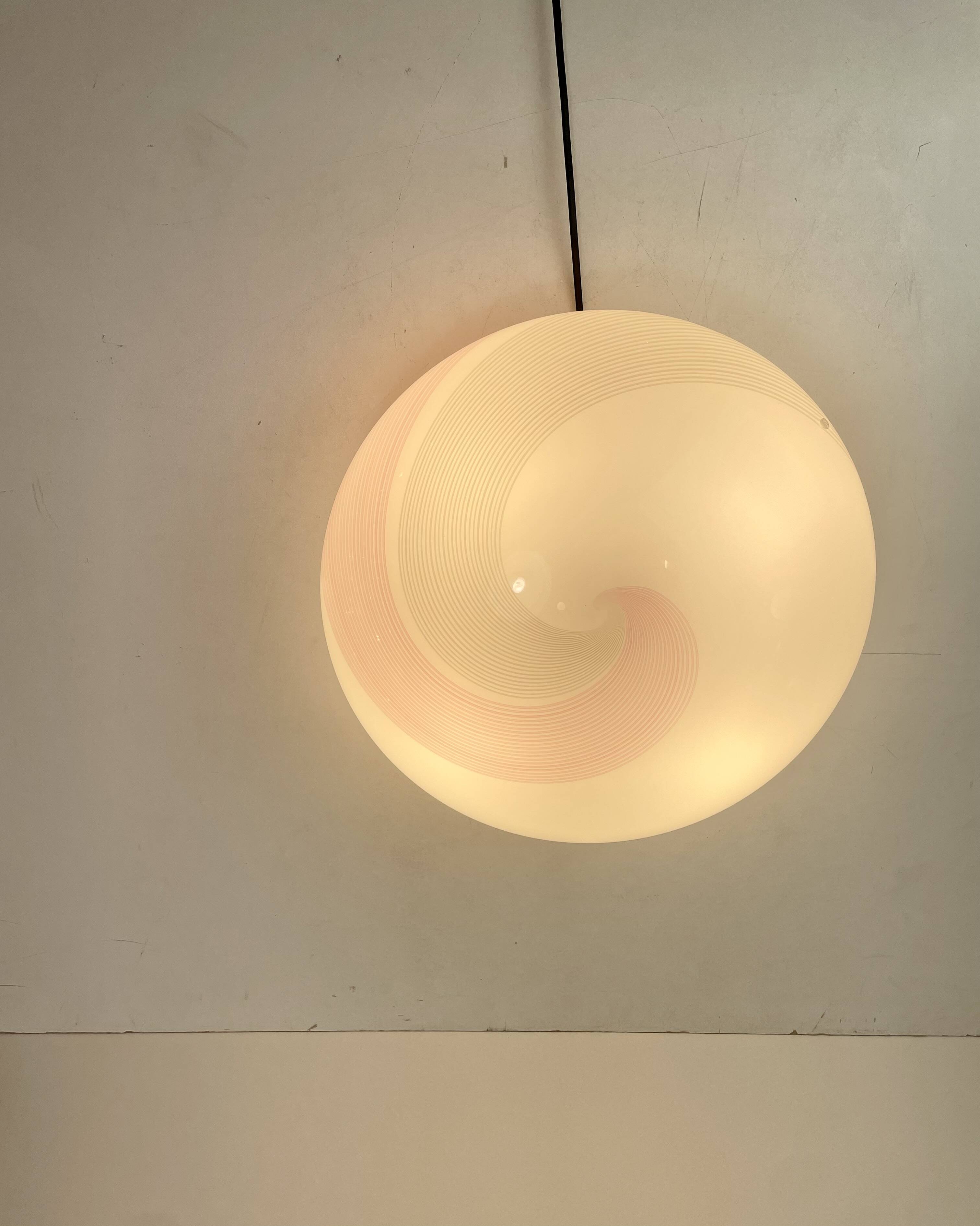 Murano Glass Ceiling Lamp by Lino Tagliapietra for La Murrina, Italy, 1970s
