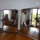 Old tryptic barber mirror