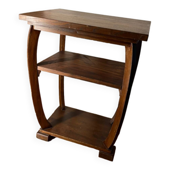 Art Deco walnut side table