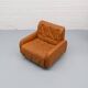 Italian Cognac Leather Bonacina Armchair 1970s