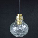 Lampe à suspension en verre, années 1970