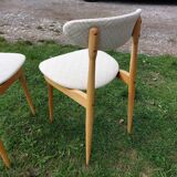 Paire de chaises Baumann Licorne entièrement restaurées