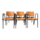 6 fauteuils Stella, années 60