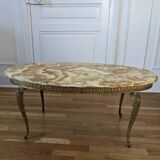 Table basse Louis XV en marbre