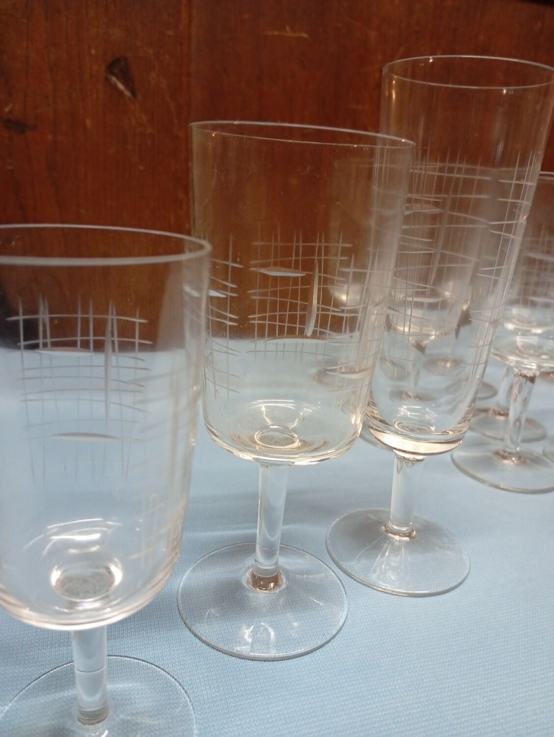 Vintage stemmed glasses