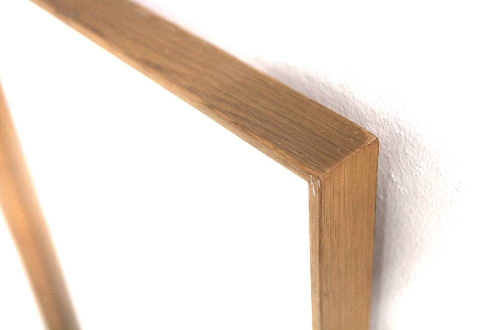 Scandinavian oak mirror, Nybrofabriken, Sweden, 1960