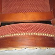 2 mahogany armchairs louis philippe