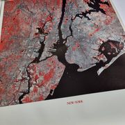New York Satellite Photographic Poster, CNES 1986, 50 x 60 cm, Publisher Spot Image