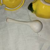 Lemon confit jar – Glazed earthenware – 1960s–70s – Vintage