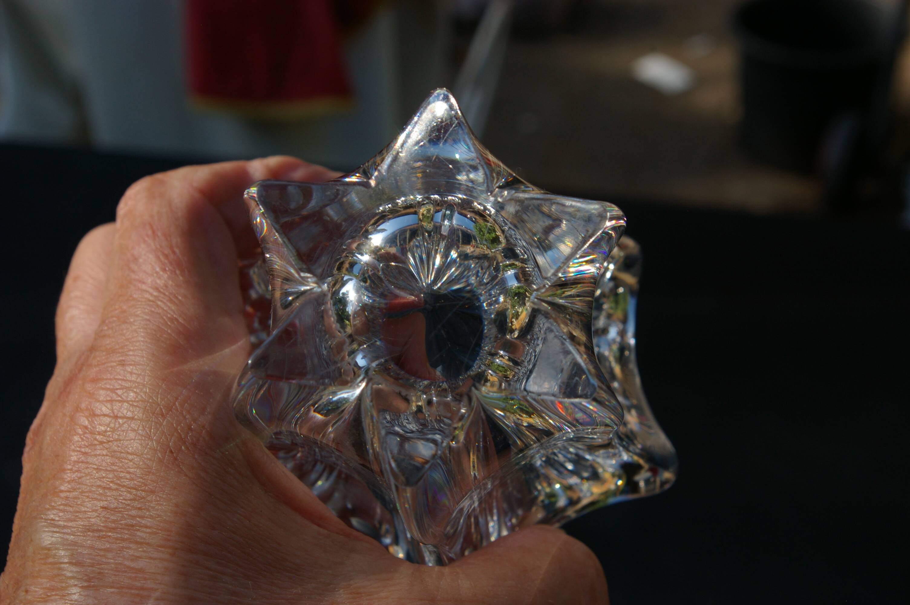 Petit Vase vintage en Cristal de Daum - H 8,5cm