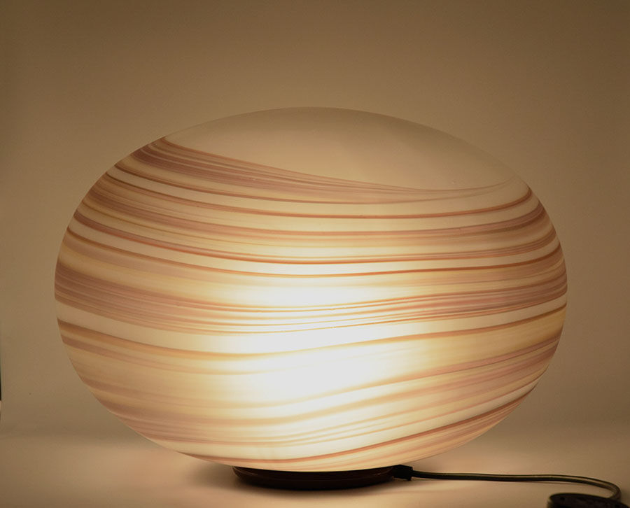 Glass Giove Lamp from VeArt, 1970s