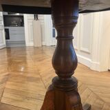 Antique round wooden console