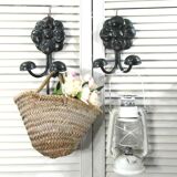 Pair of metal patères