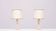 petites lampes de table en marbre Hollywood Regency années 1970 Italie