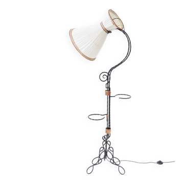 Vintage 1950 Diabolo floor lamp with removable plant holders