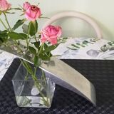 Vase verre et inox